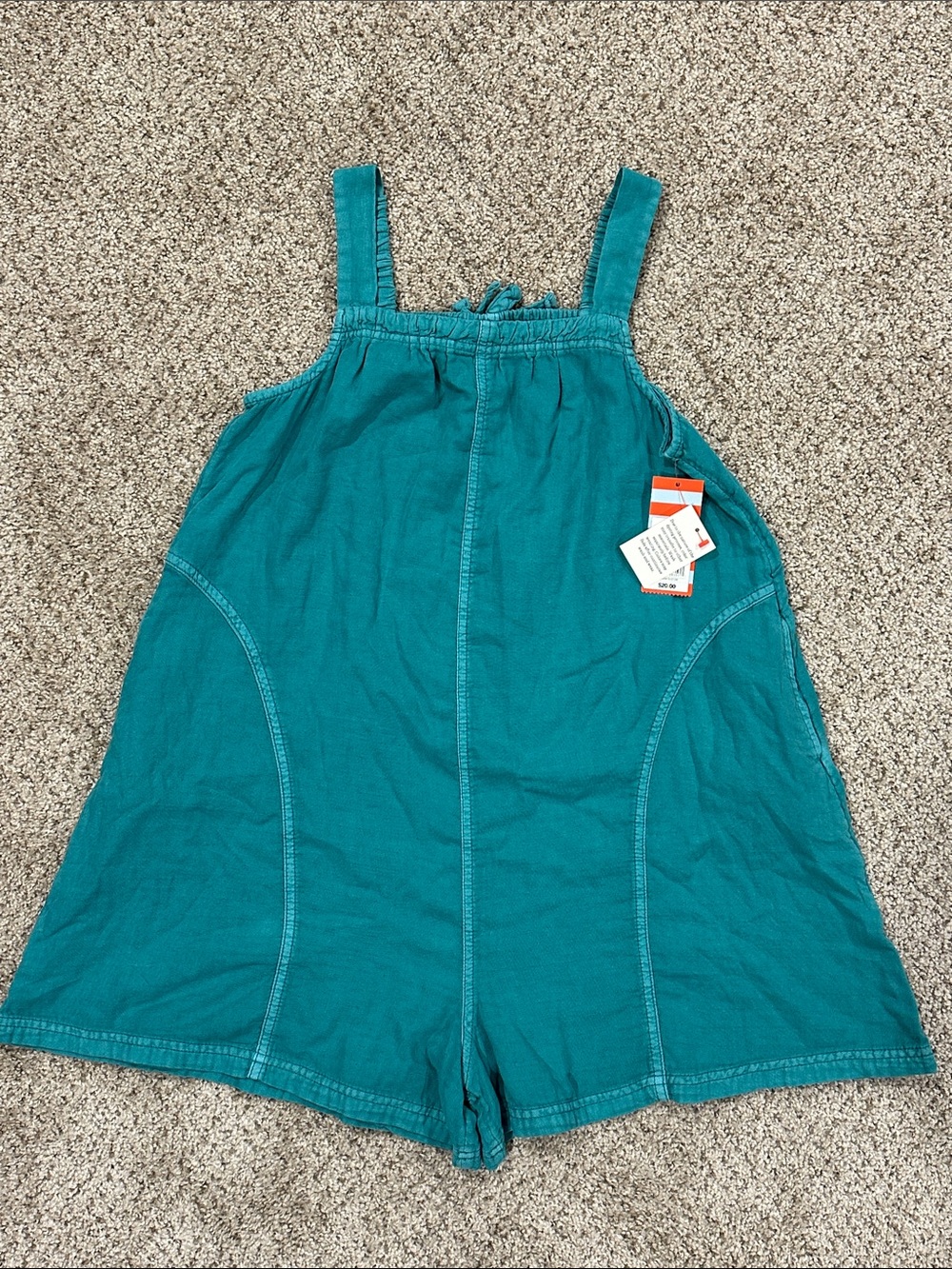 Girl’s Cotton Romper - Sleeveless Casual Bottoms XL (14)